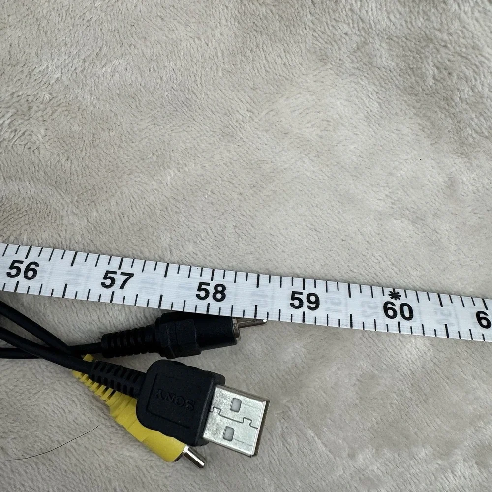 Sony OEM Multi Terminal USB AV Cable RCA Audio Video Camera Camcorder Cord